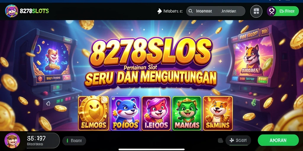 Screenshot gameplay 8278SLOTS menampilkan serunya bermain slot.