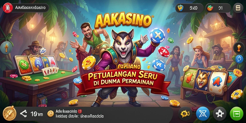Screenshot AAKASINO menampilkan momen mendebarkan dalam permainan petualangan.