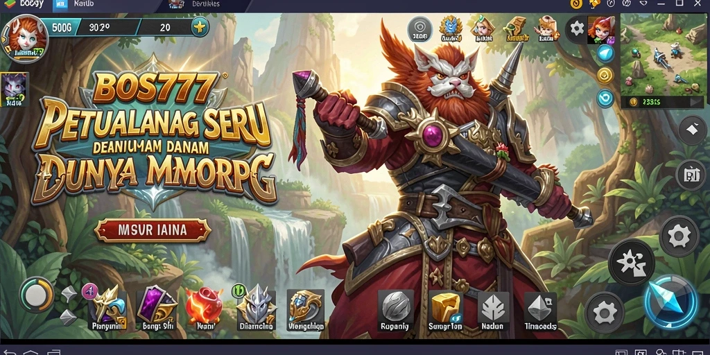 Tampilan mencolok dari gameplay BOS777 dengan aksi seru dan dunia yang luas.