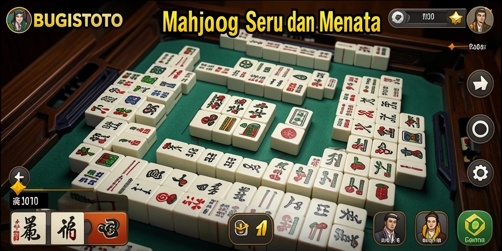 Screenshot gameplay BUGISTOTO memperlihatkan tantangan seru Mahjong.