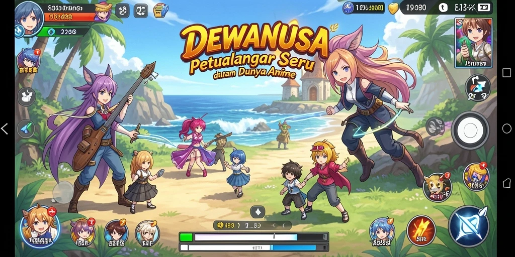 Tampilan gameplay DEWANUSA yang memikat dan penuh warna.