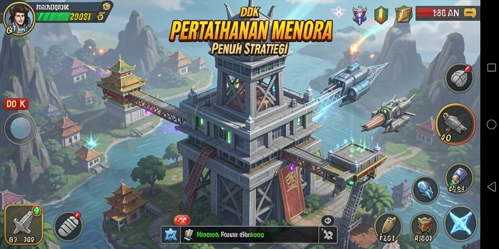 Gameplay DKK yang seru dalam gaya Tower Defense yang intens.