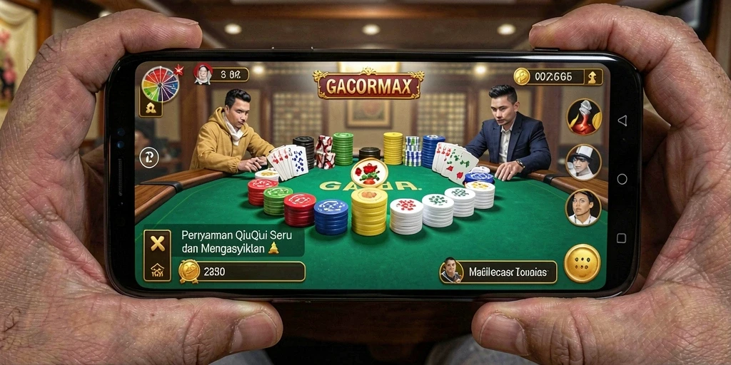 Tampilan gameplay QiuQiu yang menarik dan menantang.