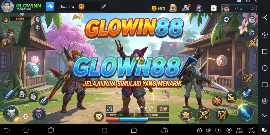 Tangkapan layar menampilkan gameplay menarik dari GLOWIN88.