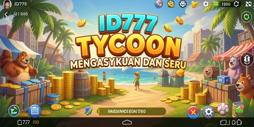 Tangkapan layar ID777 menampilkan pemain yang mengelola bisnis mereka dengan cermat.