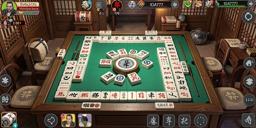 Tangkapan layar dari gameplay Mahjong yang seru di IDA777.