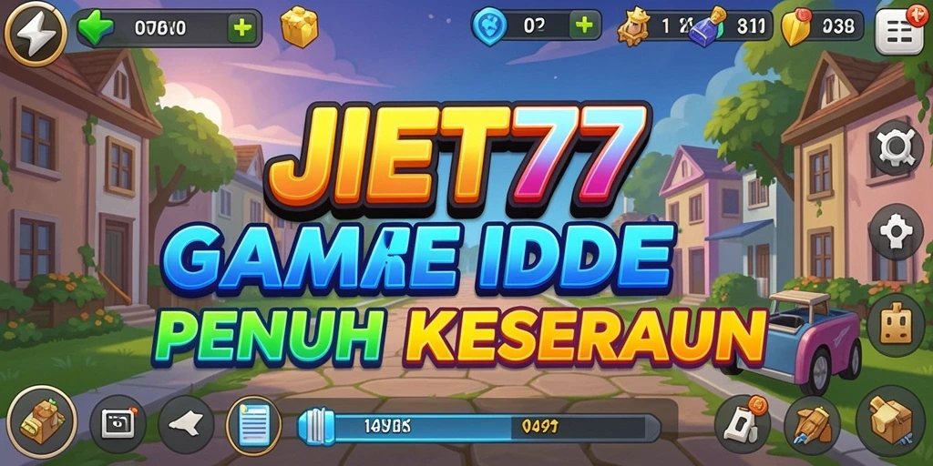 Tampilan utama gameplay JET77 dengan fitur idle yang menarik.