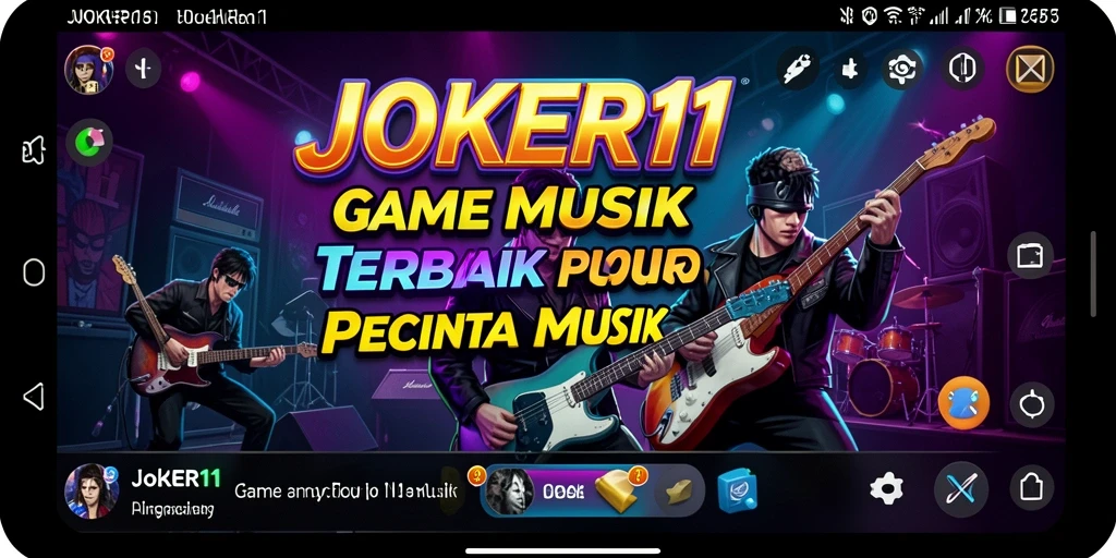Screenshot gameplay JOKER11 menampilkan pemain mengikuti irama musik.