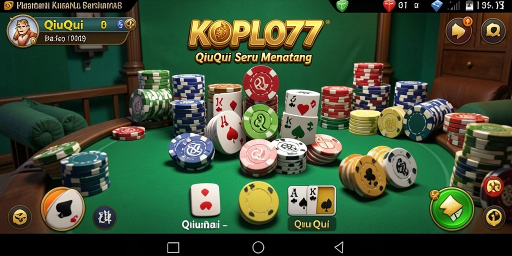 Tampilan gameplay QiuQiu yang seru dan menarik di KOPLO77.