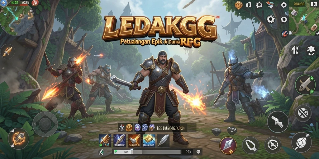 Tampilan gameplay LEDAKGG yang menarik dan mendalam.