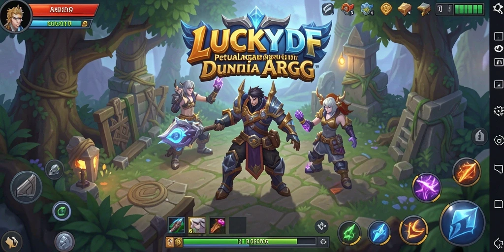 Tampilan gameplay ARPG yang memukau di LUCKYDF.
