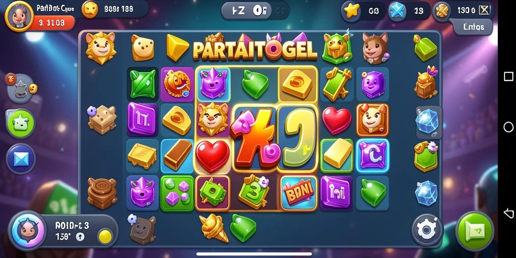 Gameplay seru mencocokkan item dalam PARTAITOGEL.
