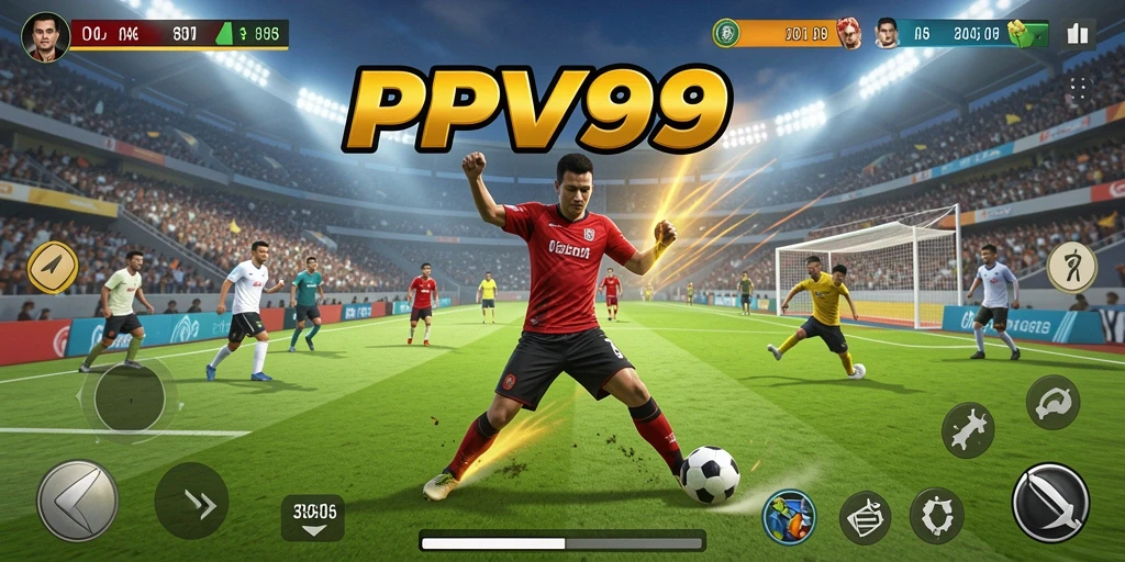 Tampilan gameplay seru dalam PPV99 dengan aksi olahraga yang intens.
