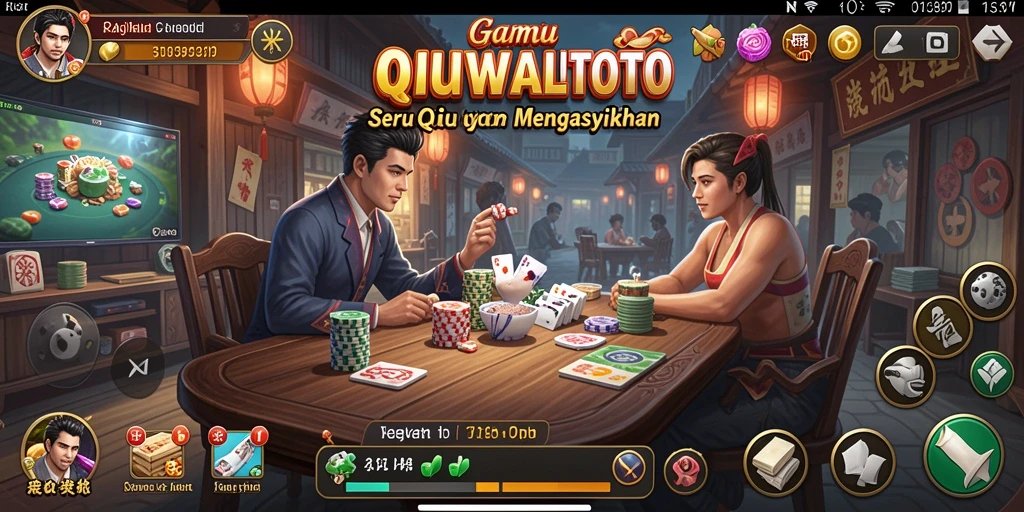Tampilan gameplay QiuQiu di RAJAWALITOTO yang seru dan interaktif.