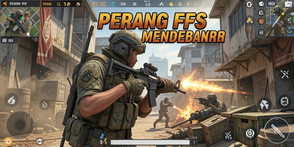Tampilan gameplay RK88 yang memukau saat pertempuran FPS.