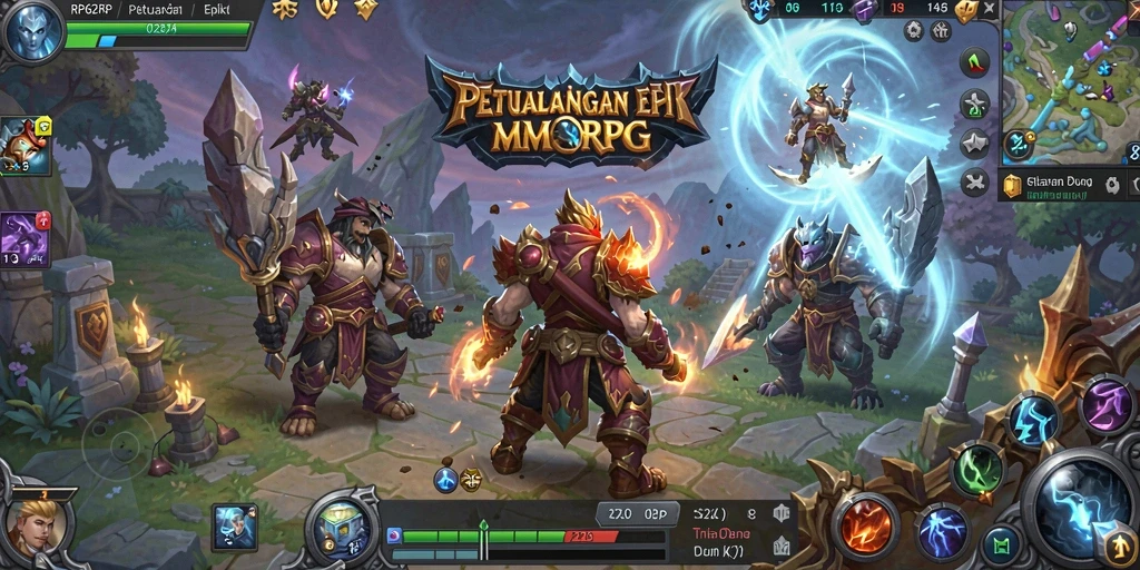 Tampilan gameplay RPG yang mendebarkan di RP62RP.