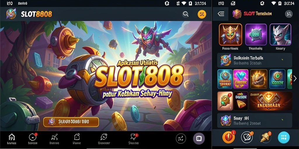 Tampilan utama SLOT8808 dengan berbagai fitur utilitasnya yang menarik.