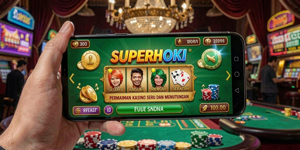 Tampilan menarik dari gameplay <strong>SUPERHOKI</strong> yang mendebarkan.