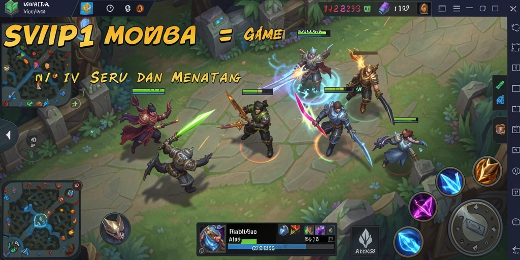 Tampilan gameplay seru dari SVIP1 menunjukkan aksi tim yang dinamis.