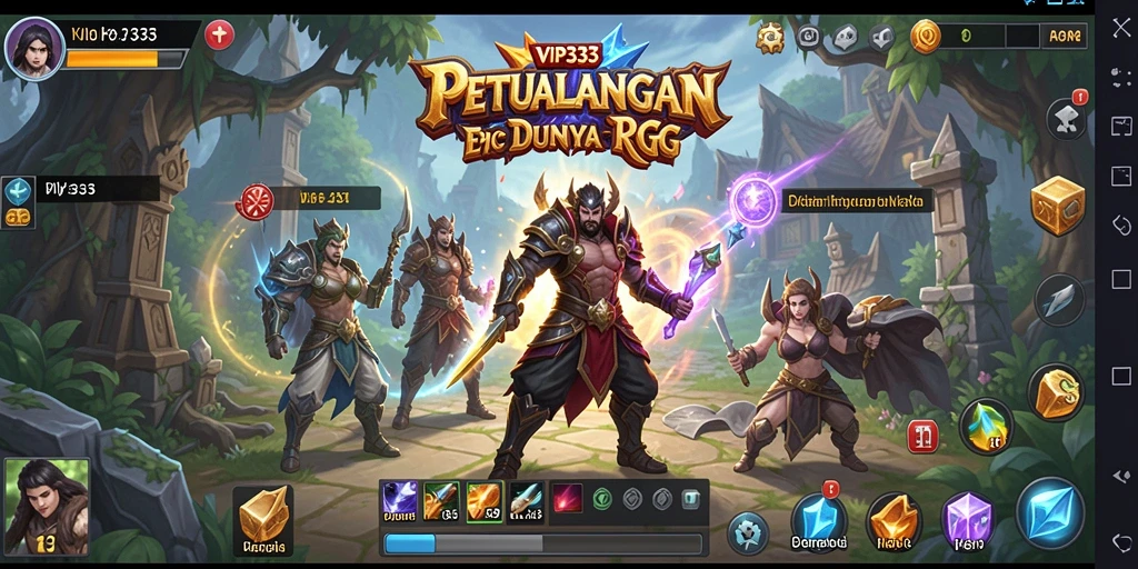 Tampilan gameplay VIP333 yang mengasyikkan dalam petualangan RPG.