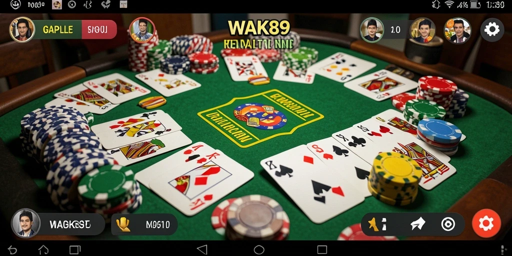 Tampilan gameplay Gaple yang menarik dari WAK89.