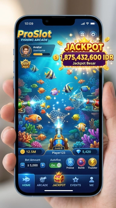 Tampilan utama proslot dengan berbagai aplikasi.